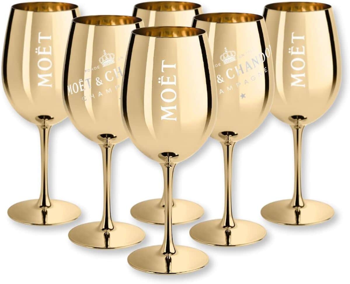 Avis sur les flûtes à champagne dorées Moët & Chandon