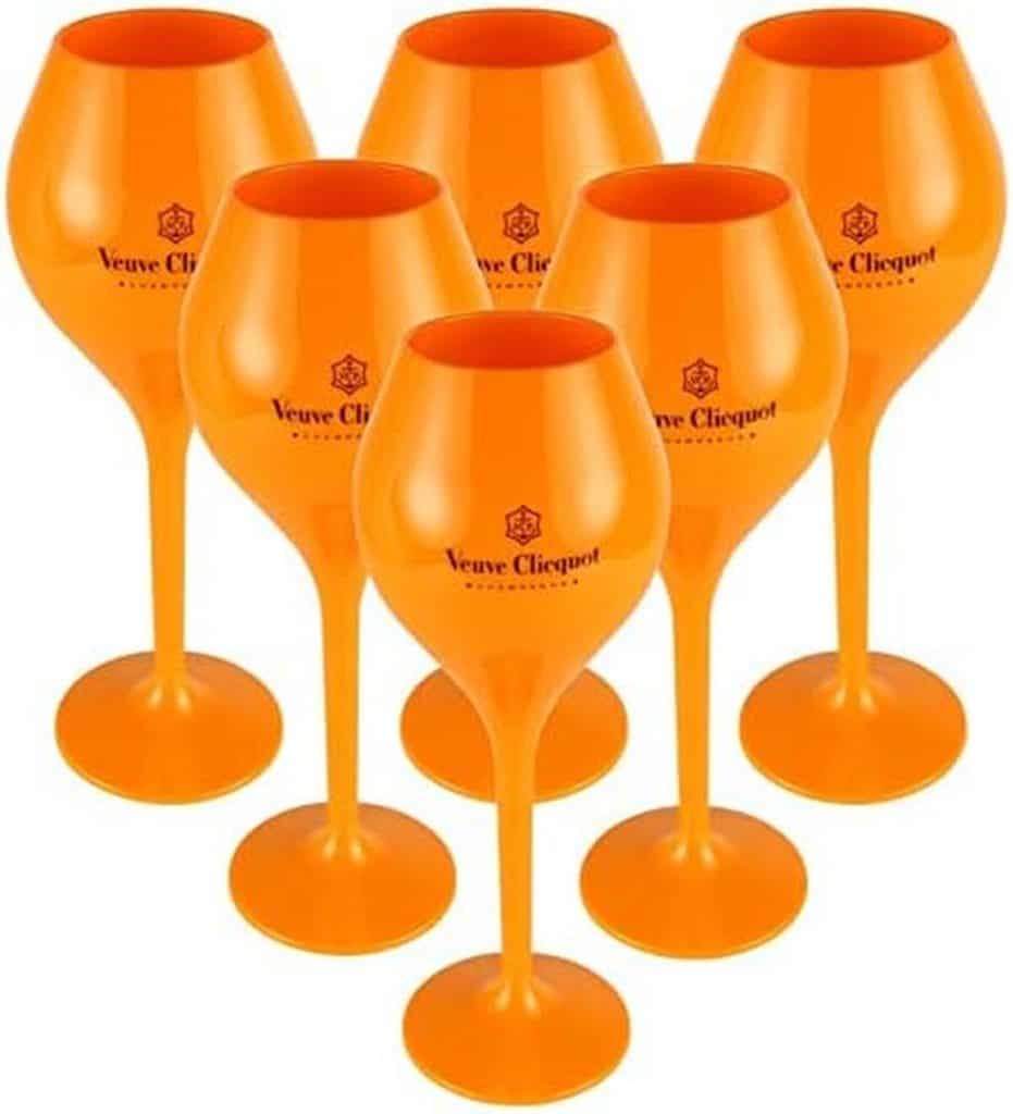 Avis sur les verres à champagne Veuve Clicquot taille S