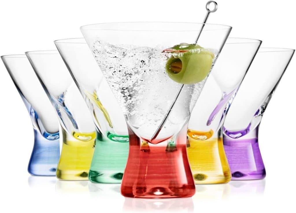 Avis sur les verres à martini colorés et élégants