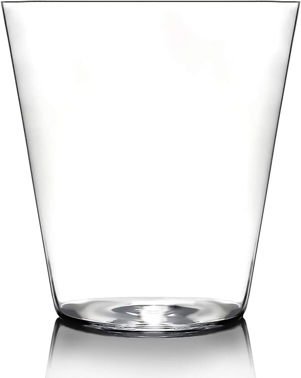 W1 Lot de 6 gobelets en cristal transparent