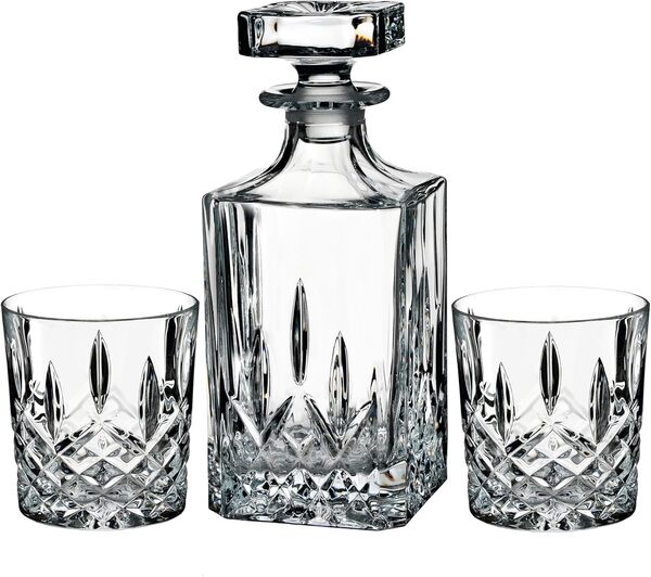 Waterford Marquis Markham 311,8 Gram Double Old Fashioned Paire de Lunettes et de Décanteur carré, sans Plomb Cristal