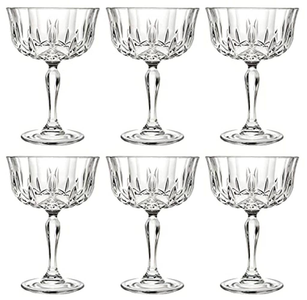 Avis sur les flûtes à champagne Barski soucoupe élégante