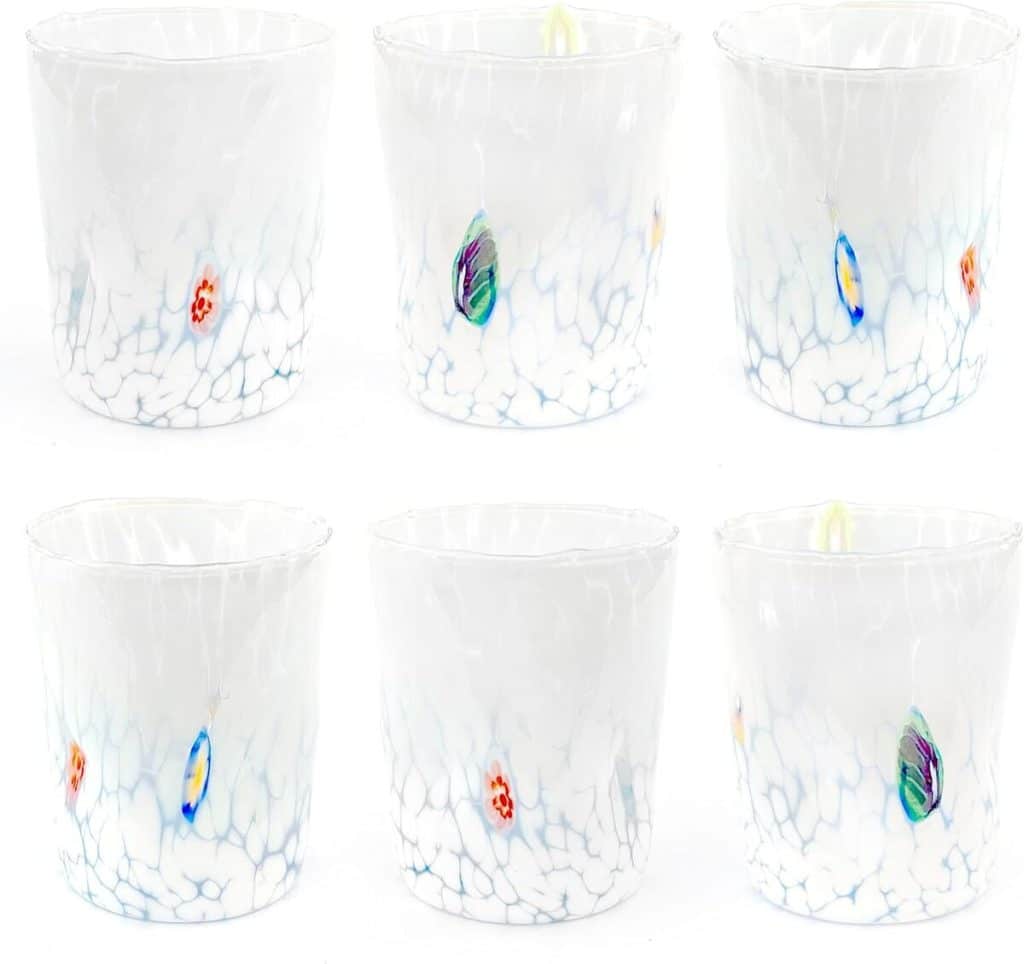 Avis : verres tumbler blancs Mazega Art & Design en verre soufflé