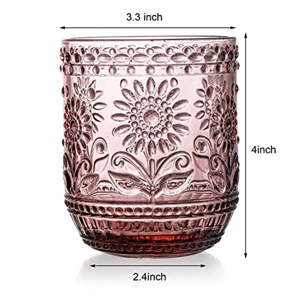 Découvrez notre avis détaillé sur le lot de 6 verres à eau vintage Hacaroa : une touche d'élégance florale en violet pour sublimer votre table et étonner vos invités.