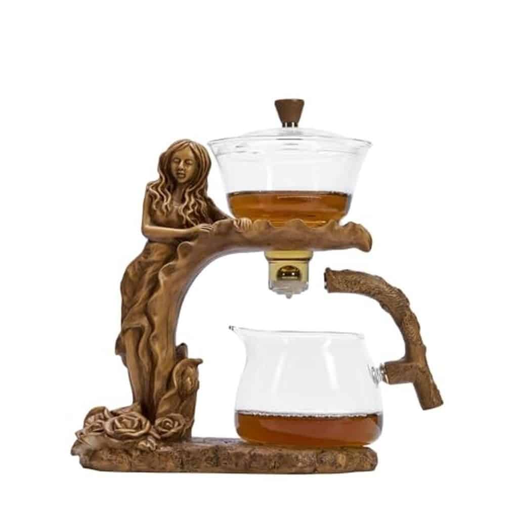 Avis : service à thé en verre Zurucily (marron-B)