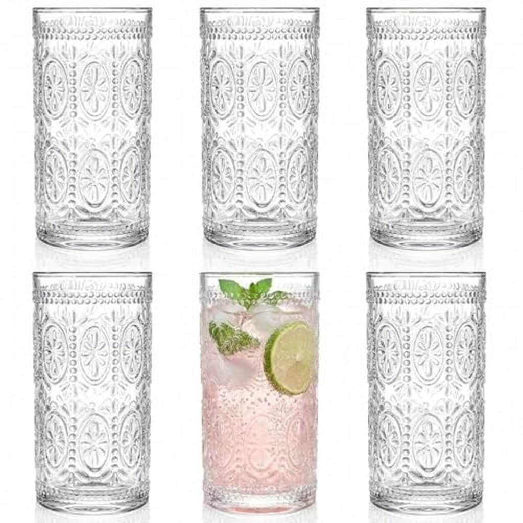 Avis verres à boire Bekith : élégance vintage en lot de 6