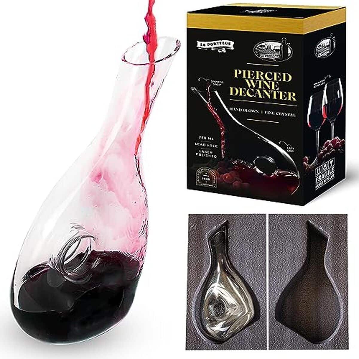 Avis sur la carafe à décanter Portteus en cristal design moderne