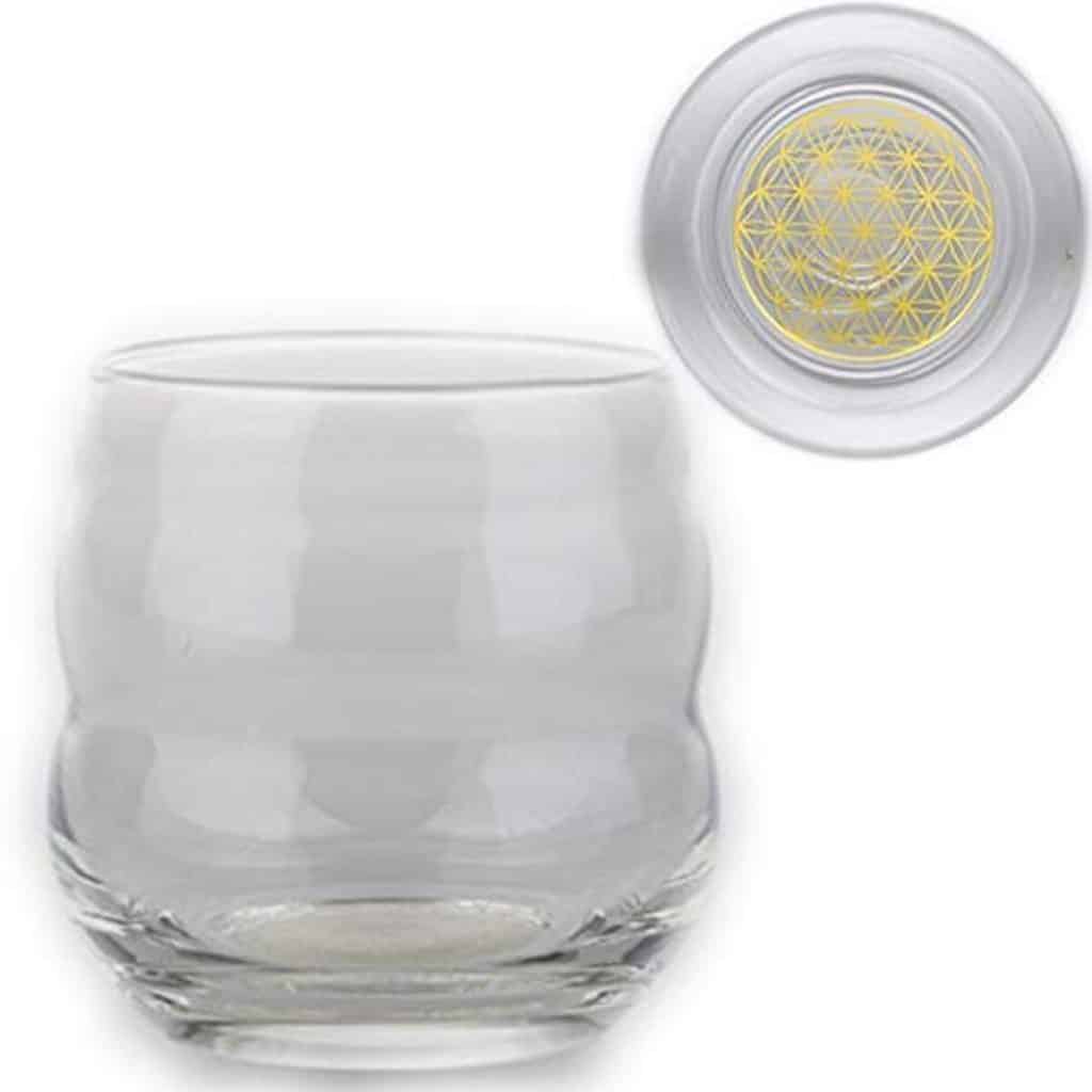 Avis sur les verres Mythe à fleur de vie en or par Natures-Design