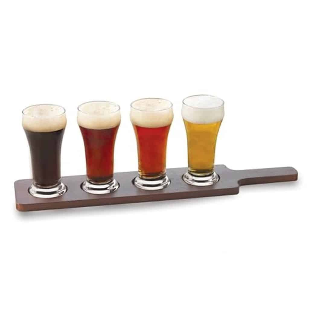 Test du lot de 4 verres à bière libbey craft brews avec support en bois