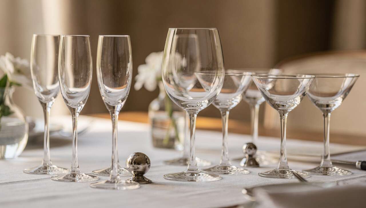 Sélectionner la verrerie pour un vin d’honneur