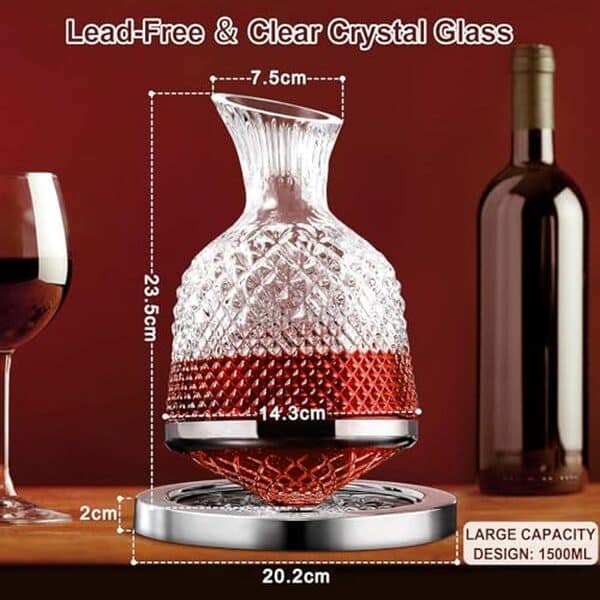 Découvrez notre avis sur la carafe à décanter PLKMGF : une pièce élégante en cristal rotatif, idéale pour les amateurs de whisky. Profitez d'un design raffiné et d'une expérience de dégustation unique.