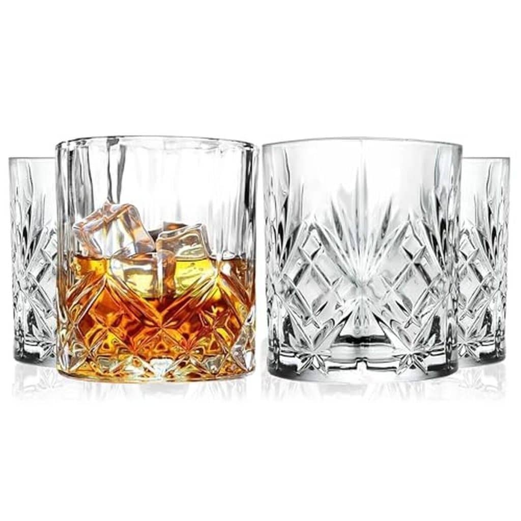 Avis Barski : lot de 4 verres à whisky en cristal 300 ml