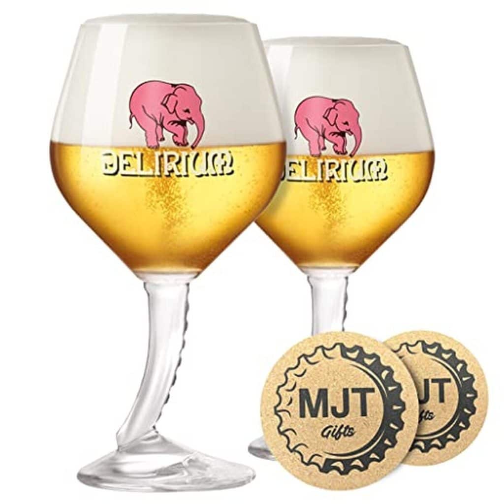 Avis : verres à bière MJT Gifts Delirium, design éléphant