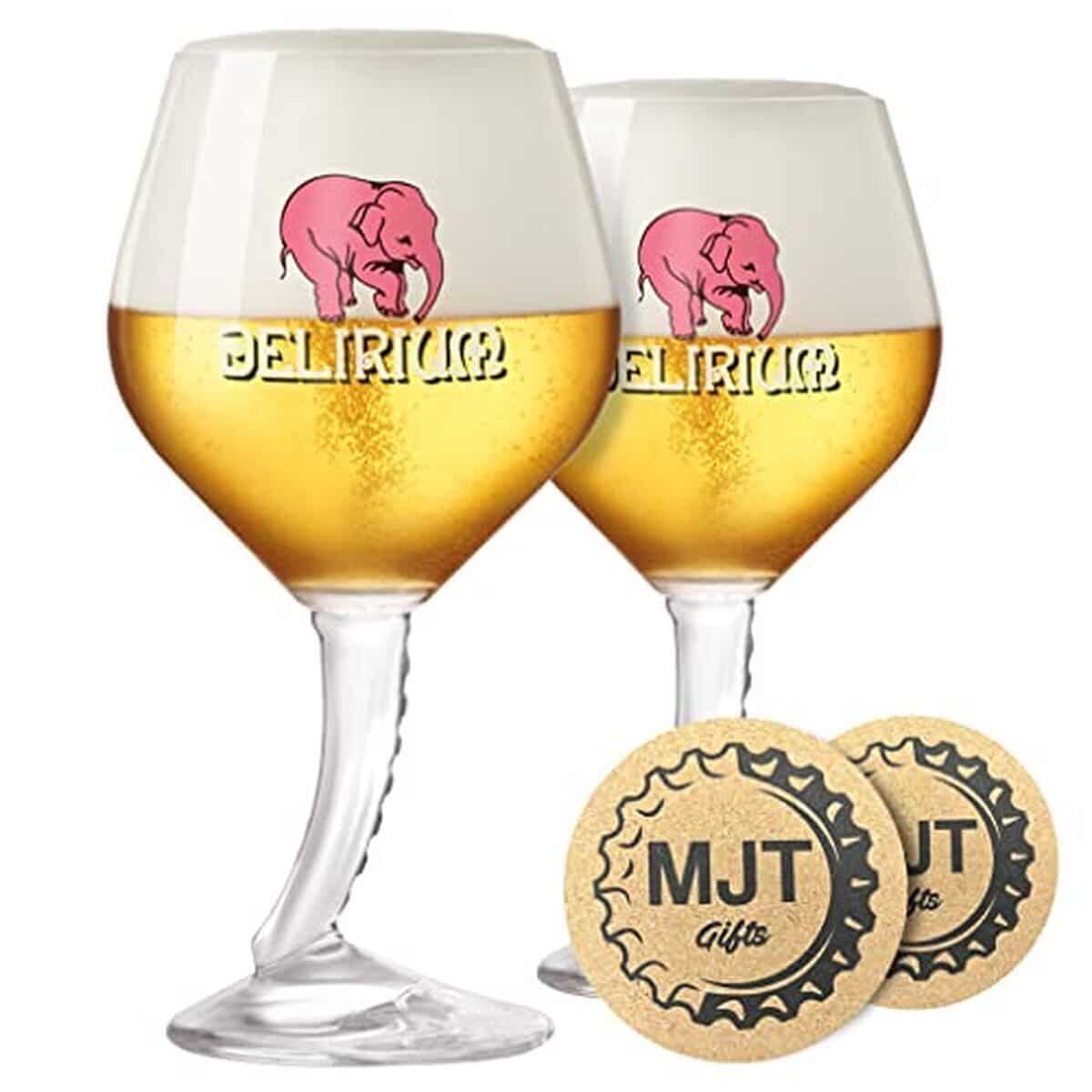 Avis : verres à bière MJT Gifts Delirium, design éléphant