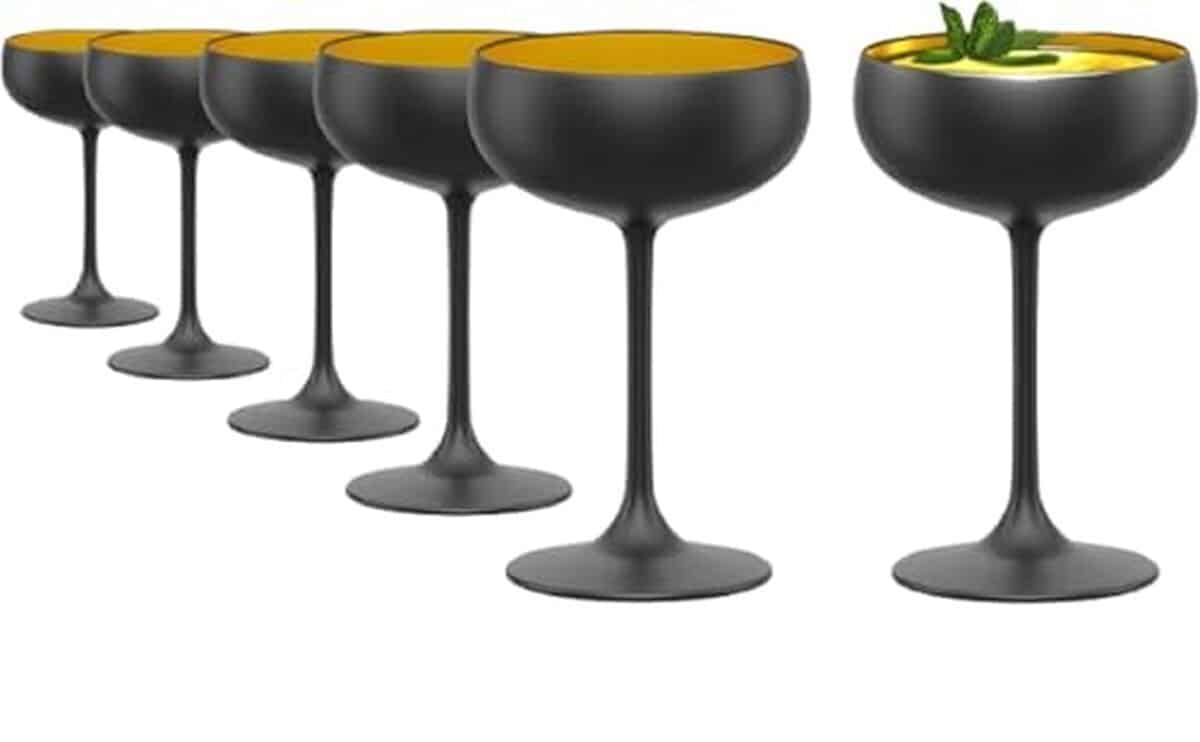 Avis : verres à vin stölzle lausitz elements en cristal noir et or