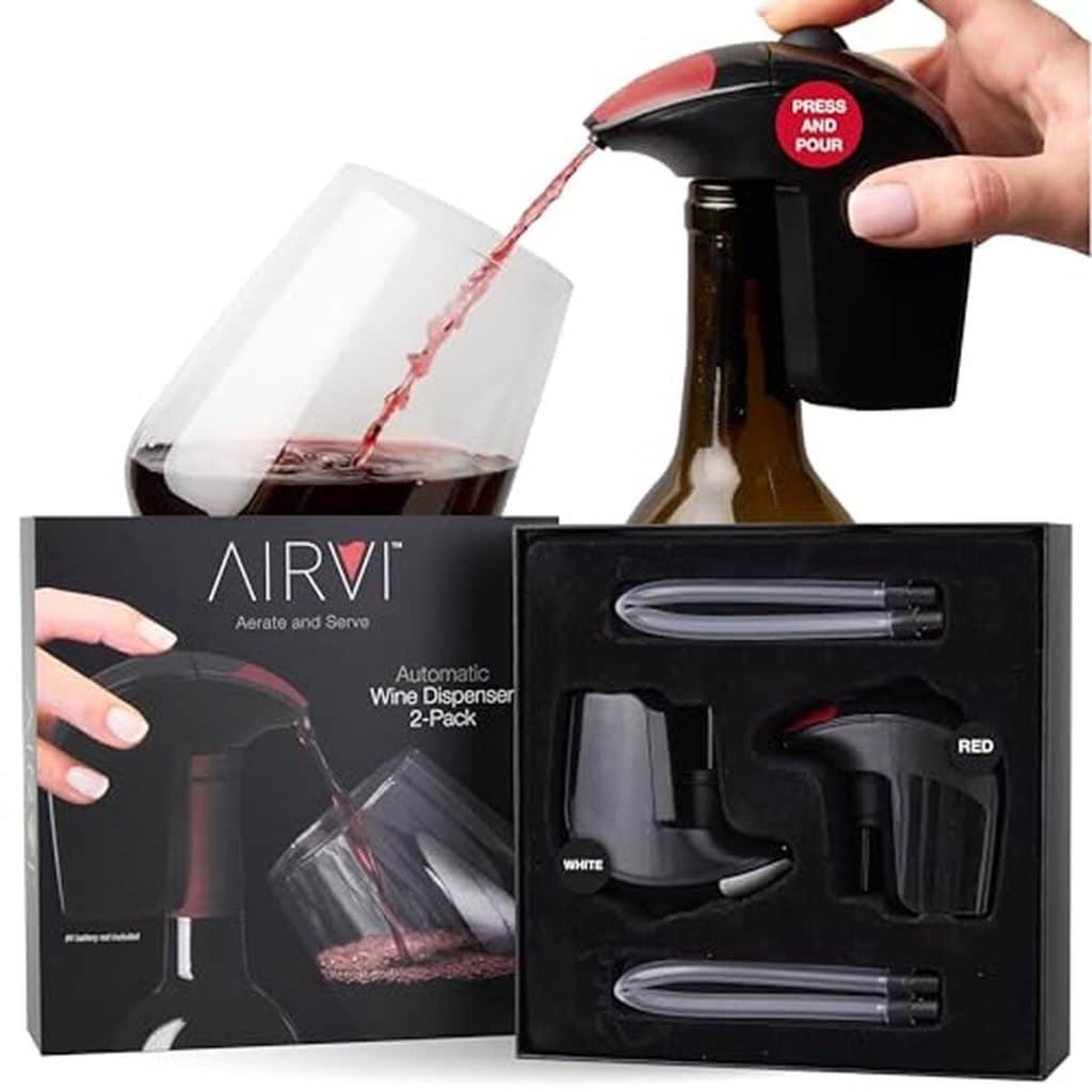 Test AirVi distributeur automatique de vin : bec verseur électrique, amélioration des arômes