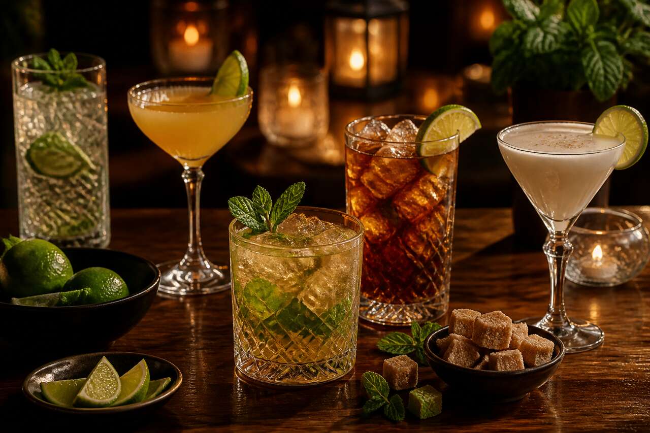 Recettes classiques de cocktails au rhum