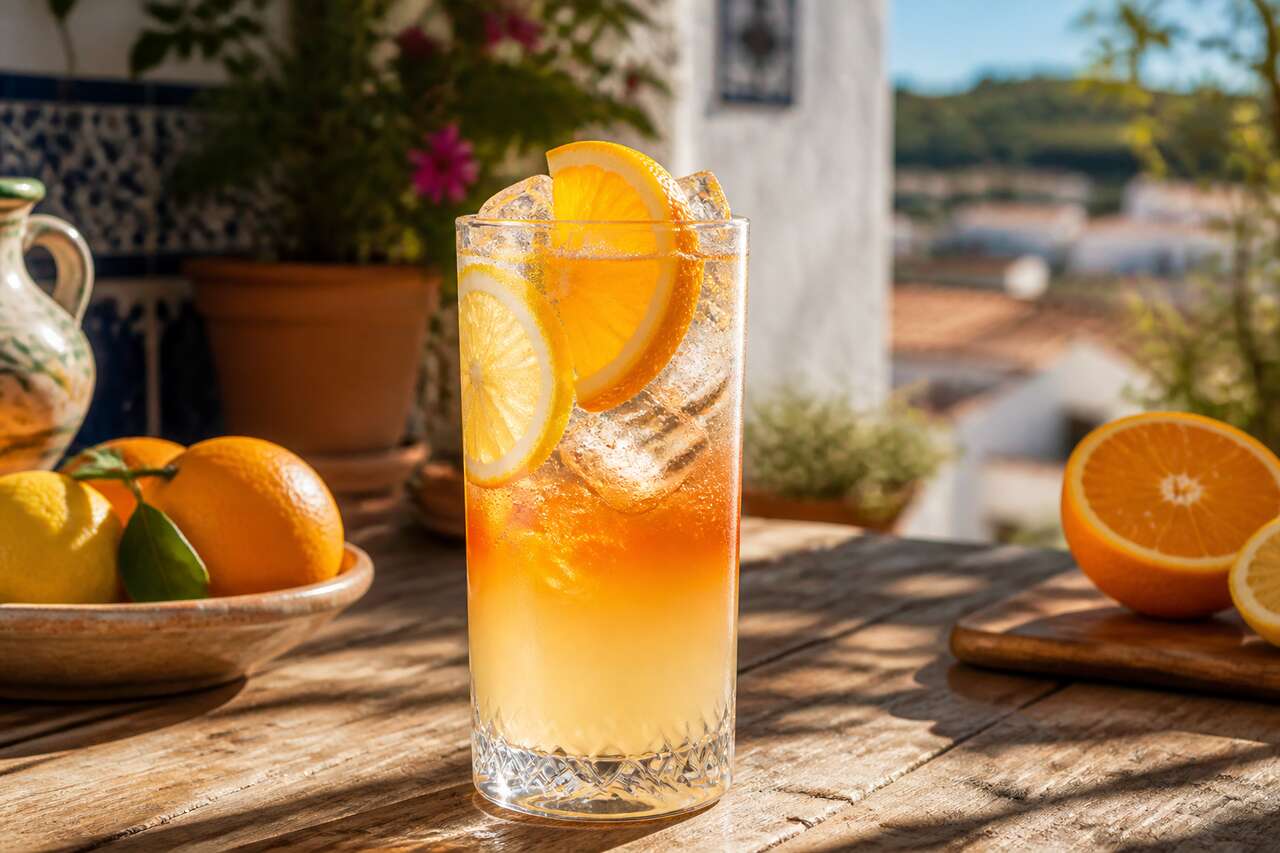 Recette de cocktail Été Andalou : fraîcheur et saveurs ensoleillées