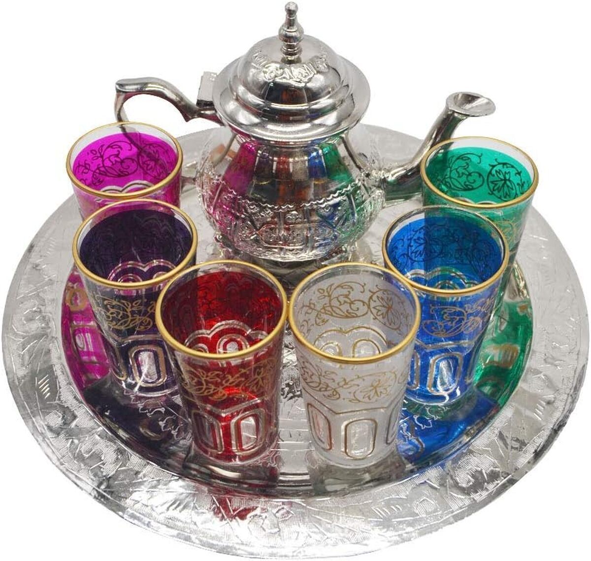 Avis : service à thé marocain 6 verres et théière