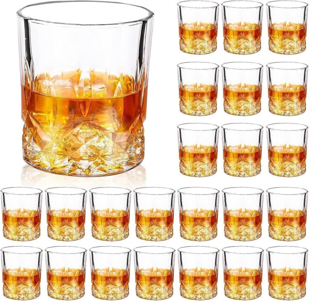 Avis sur le lot de 24 verres à whisky à l'ancienne : élégance intemporelle