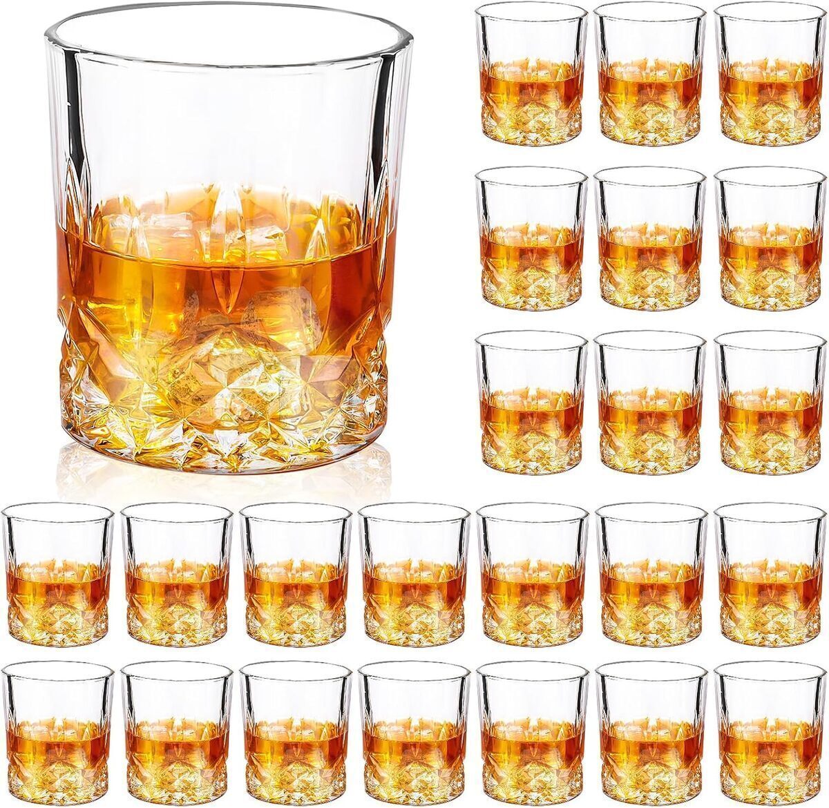 Avis sur le lot de 24 verres à whisky à l'ancienne : élégance intemporelle