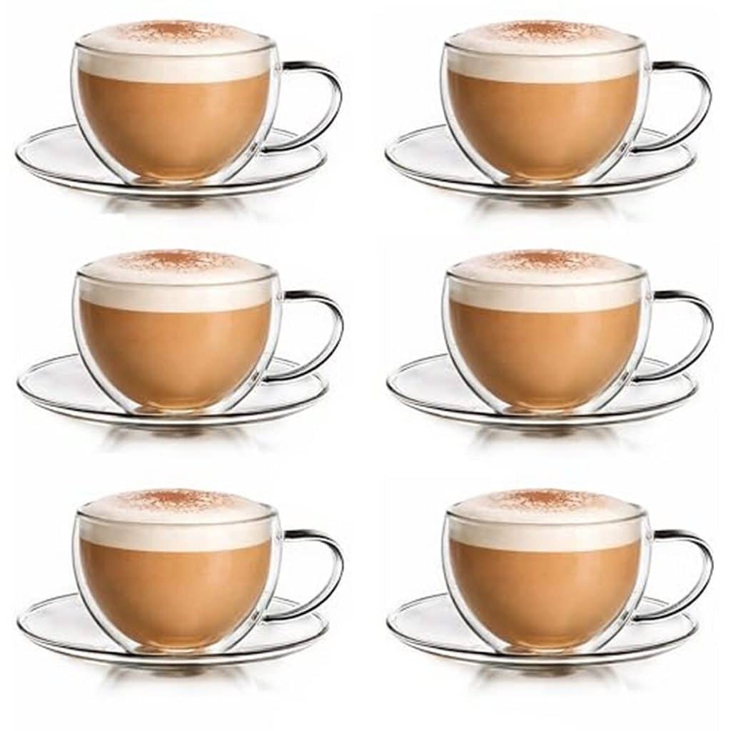 Avis sur l'ensemble Creano : tasses à thé double paroi en verre borosilicaté