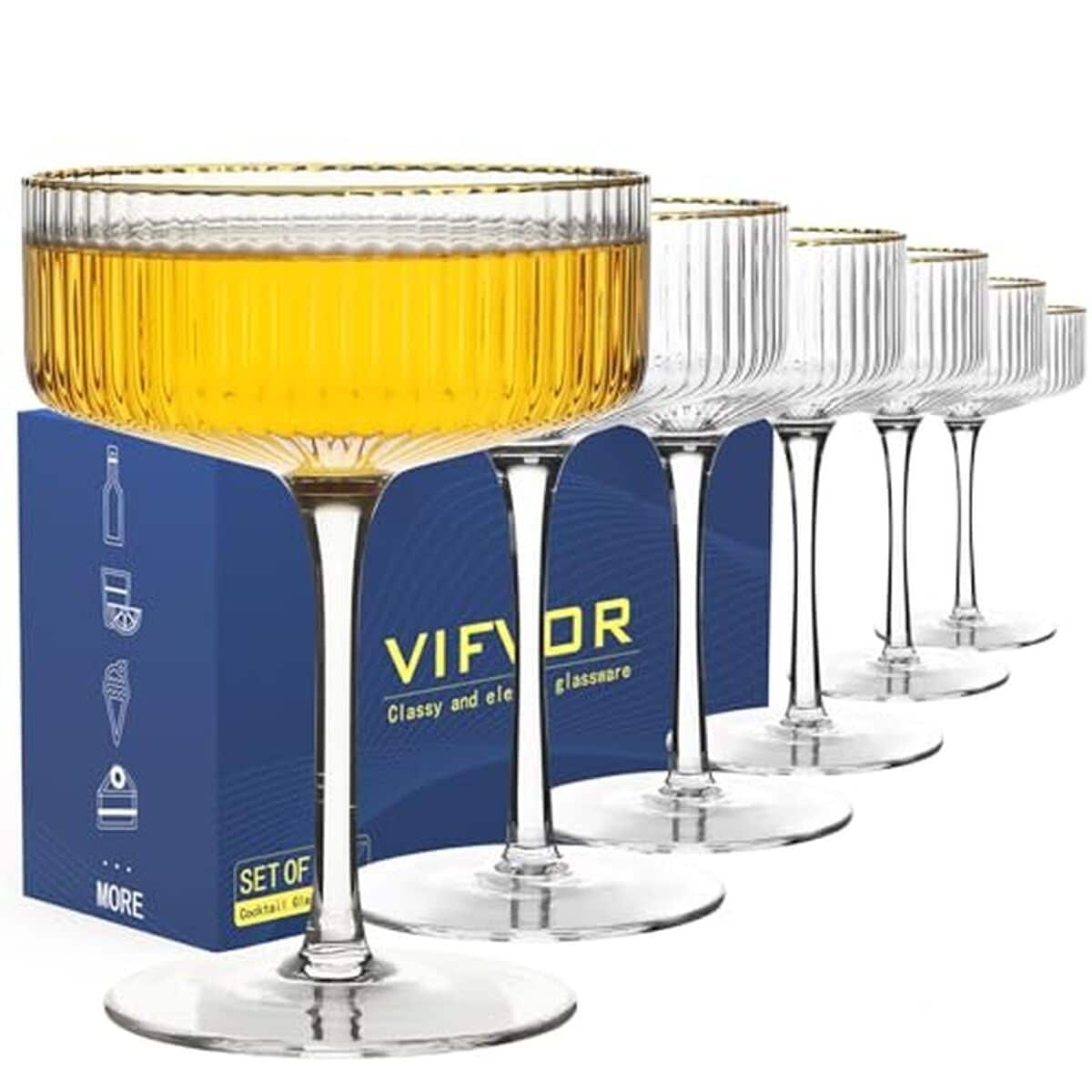 Avis sur les verres à martini VIFVOR : élégance par 6