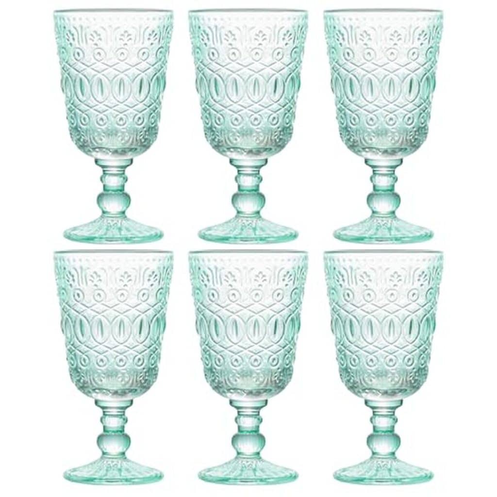 Avis sur les verres à vin vintage gaufrés colorés 300 ml