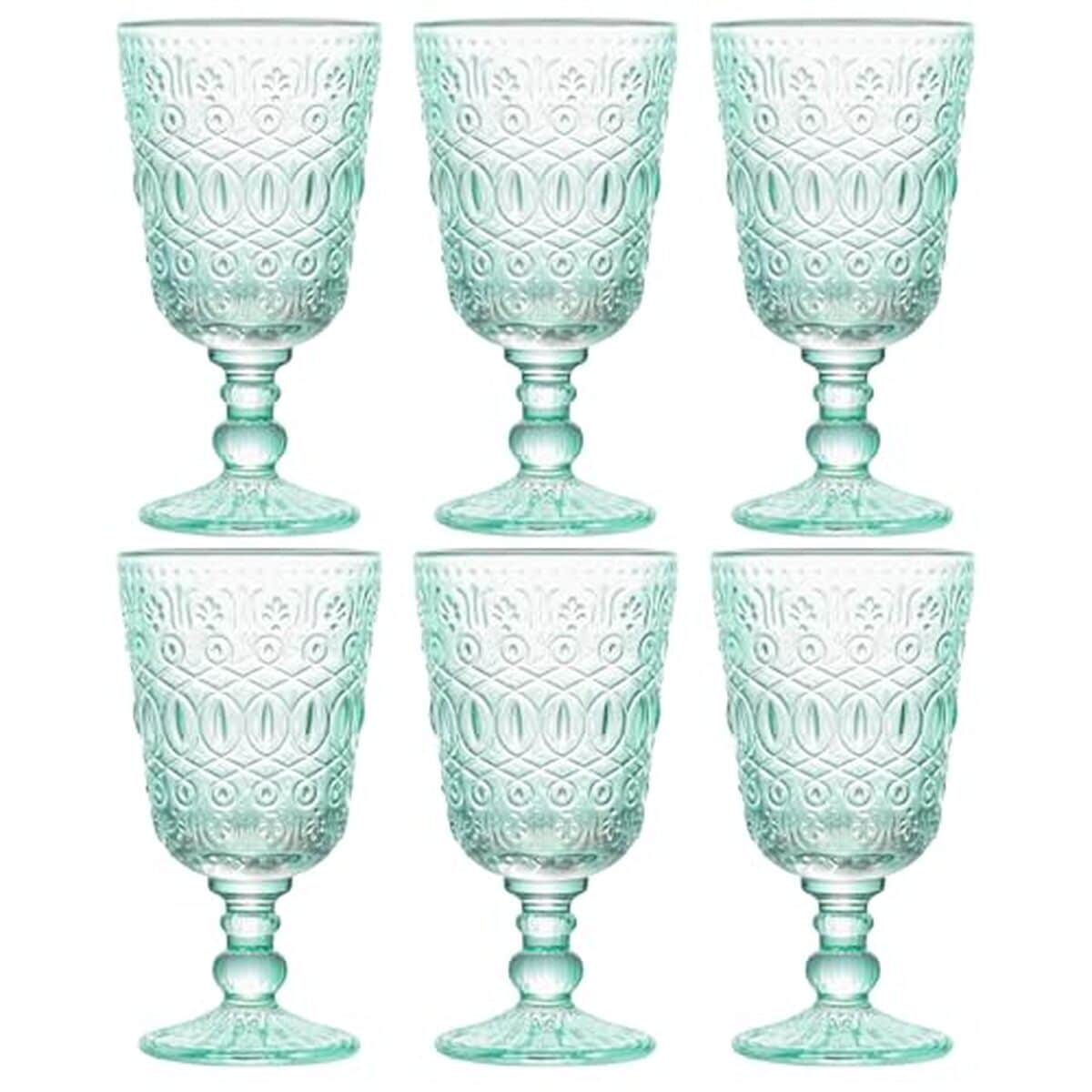 Avis sur les verres à vin vintage gaufrés colorés 300 ml