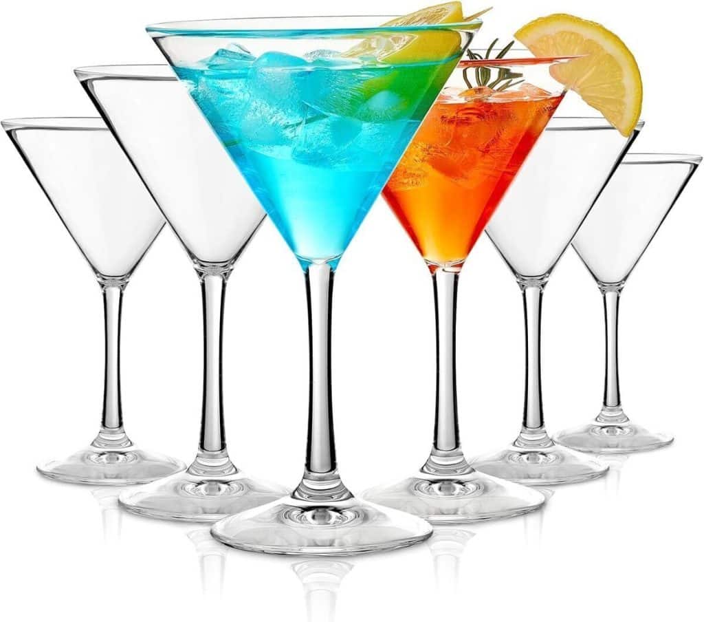 Avis : verres à martini incassables en plastique, set de 6
