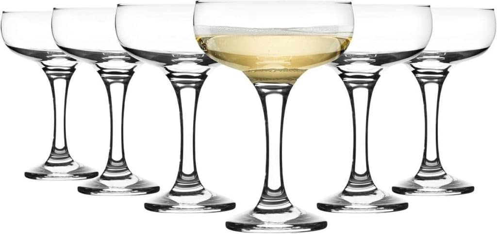 Test : service de champagne à 4 niveaux Rink Drink, 30 verres vintage