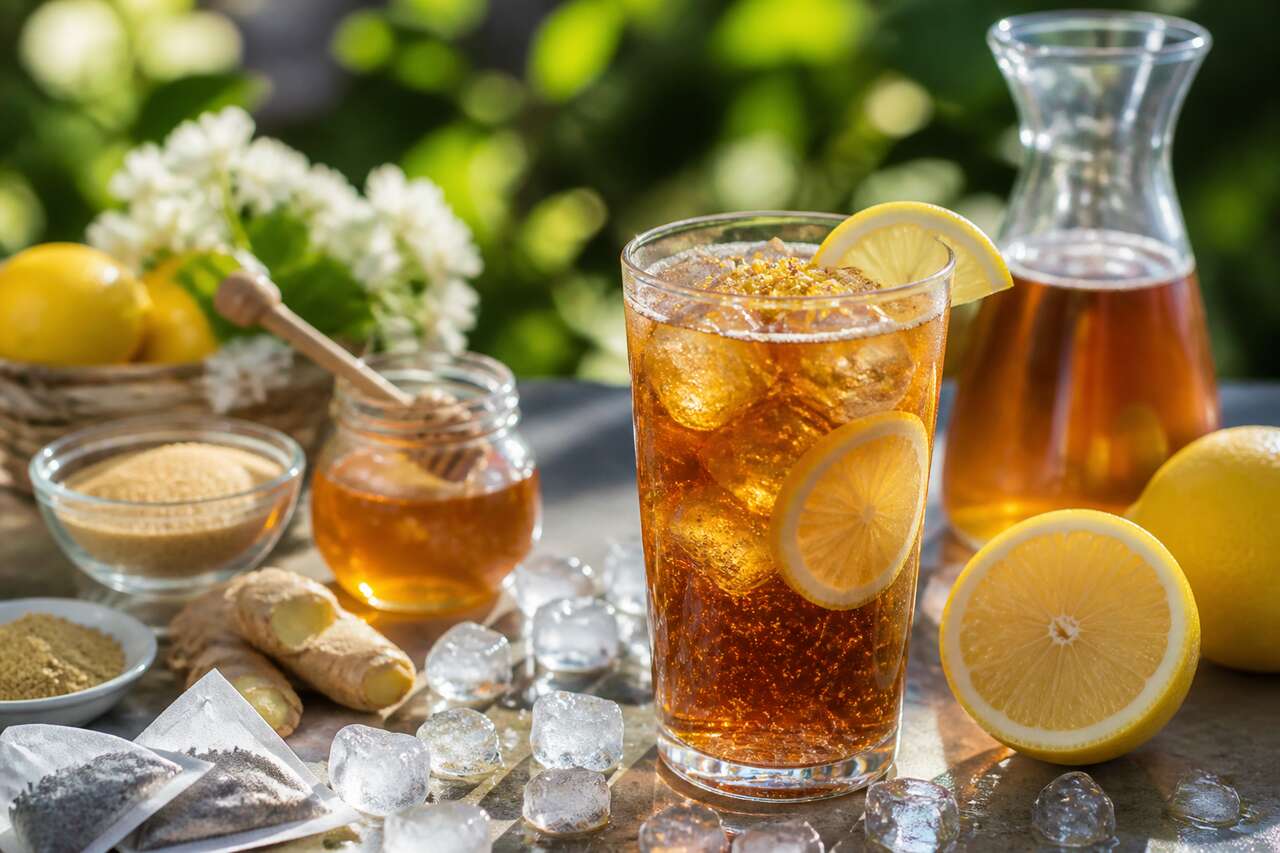Recette de thé pétillant estival : la boisson fraîche parfaite pour l'été