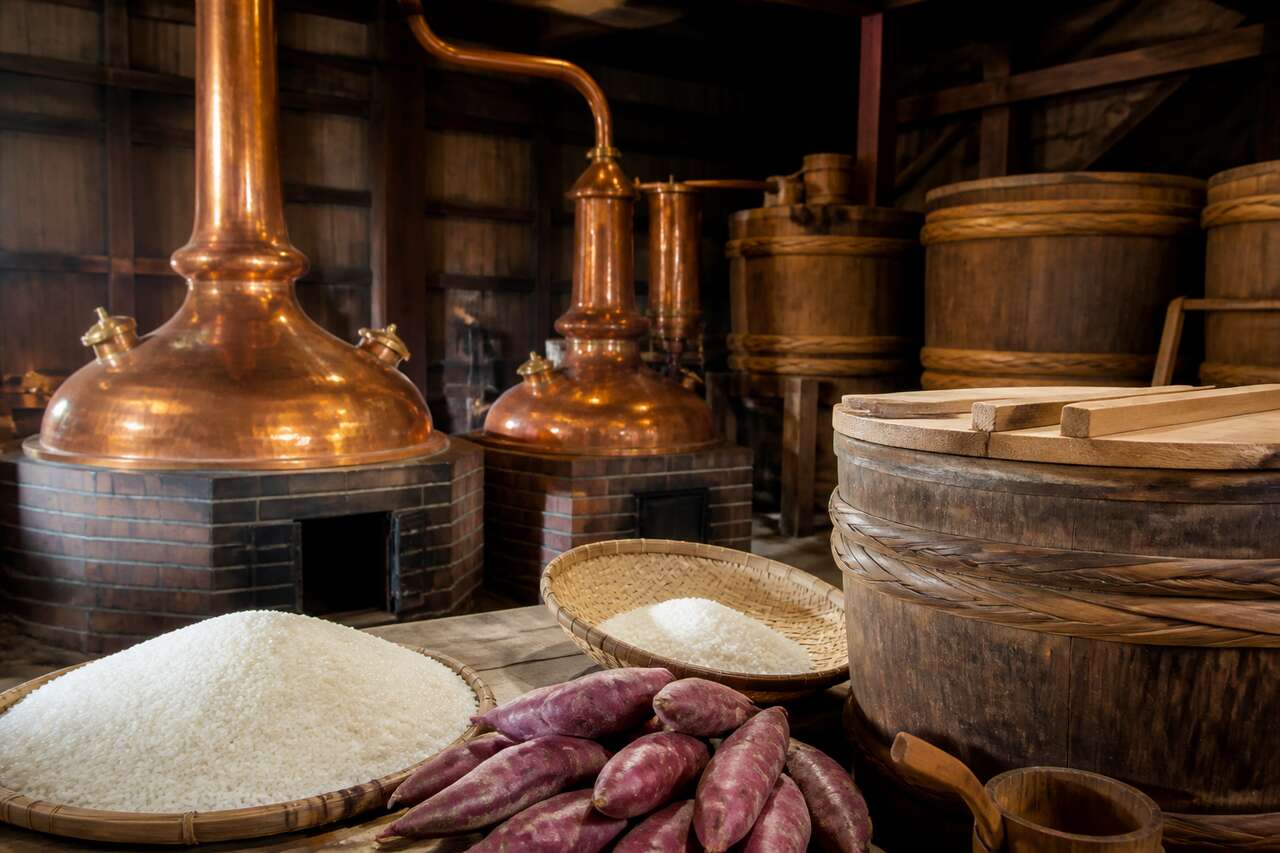 Comment est fabriqué le shōchū : ingrédients, kōji et distillation Comment est fabriqué le shōchū : ingrédients, kōji et distillation