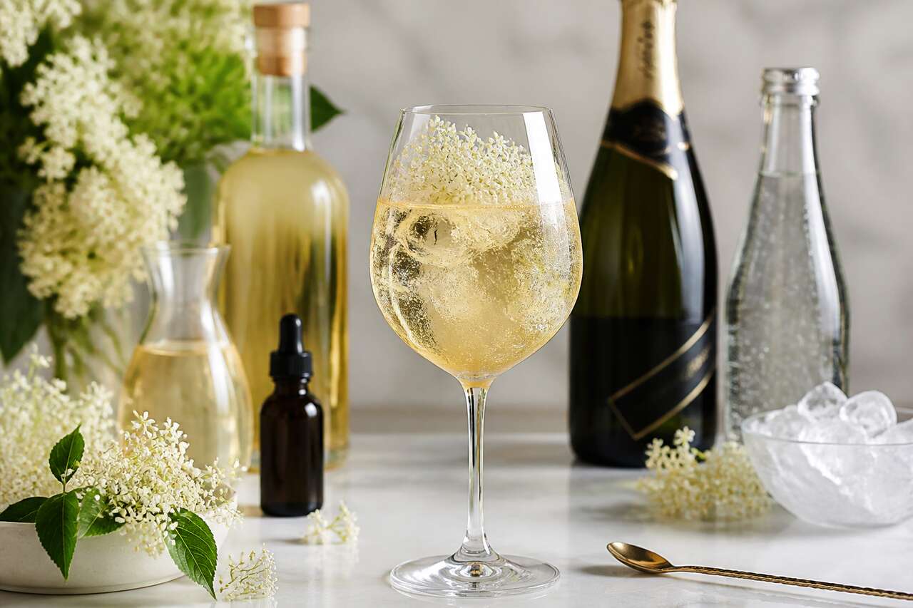 Recette de l'elderflower spritz : le cocktail pétillant à la fleur de sureau