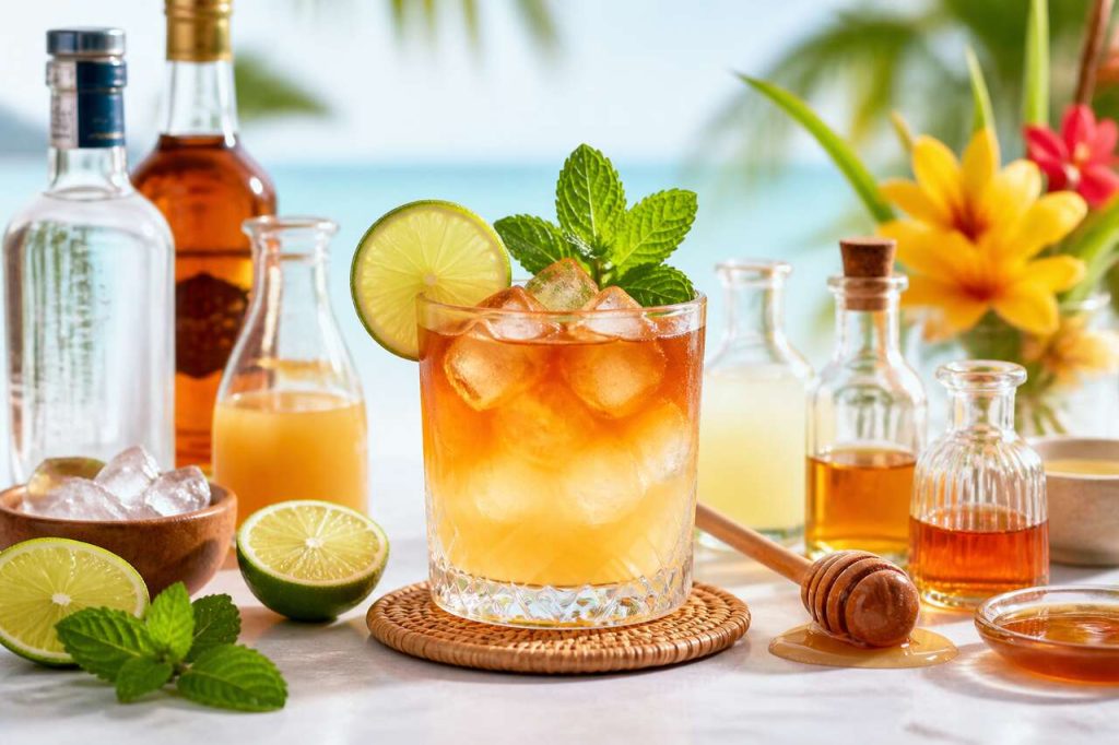 Recette du cocktail Mai Tai au gin et au miel pour l'été