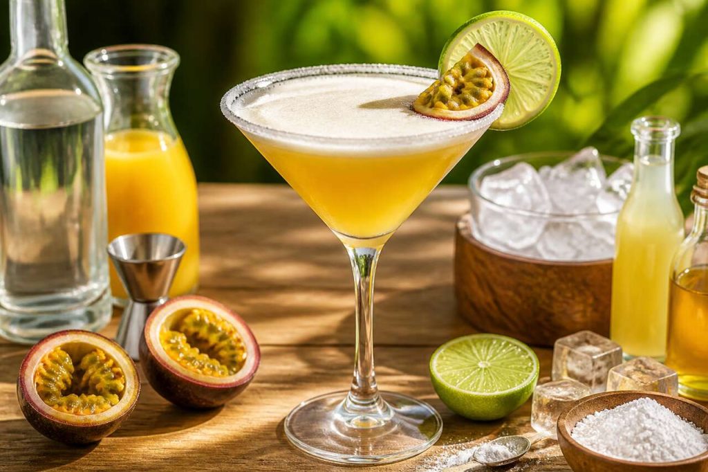 Recette du summer passion martini : le cocktail fruité de l'été