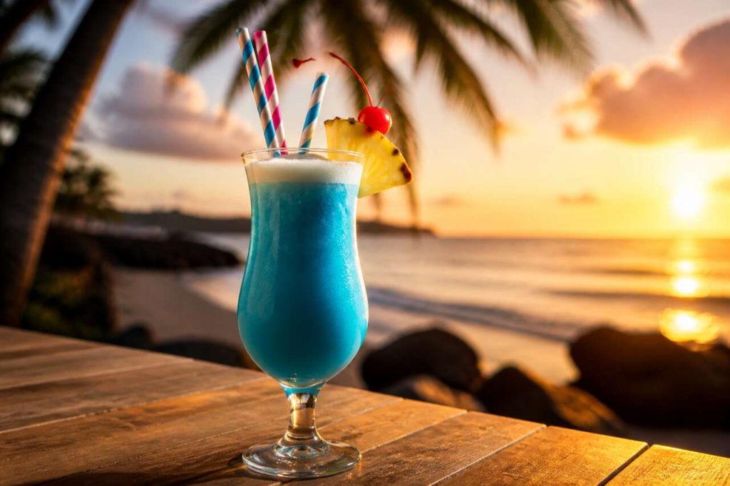 Recette du cocktail Blue Hawaiian : une évasion tropicale