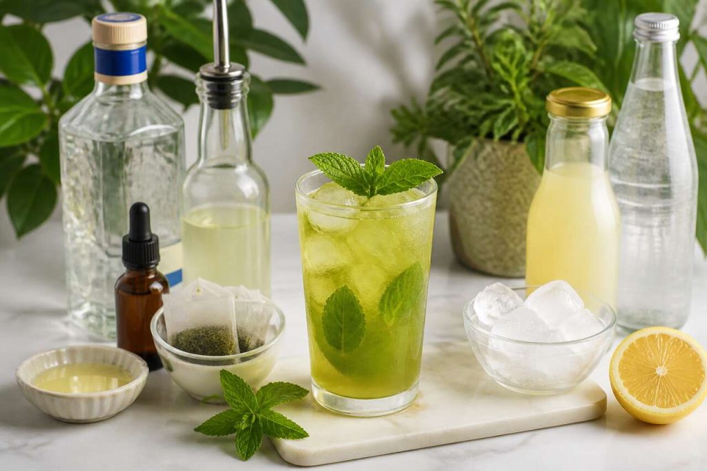 Recette du cocktail gin and mint tea