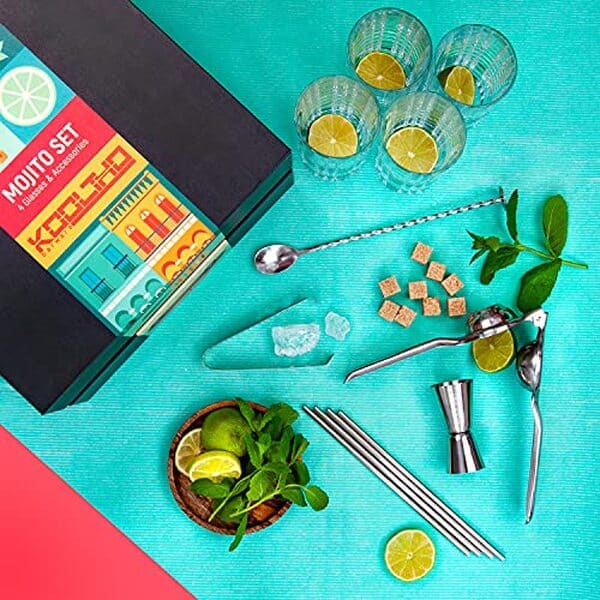 Découvrez notre test complet du kit mojito en inox avec tous les accessoires nécessaires pour préparer vos cocktails comme un professionnel.