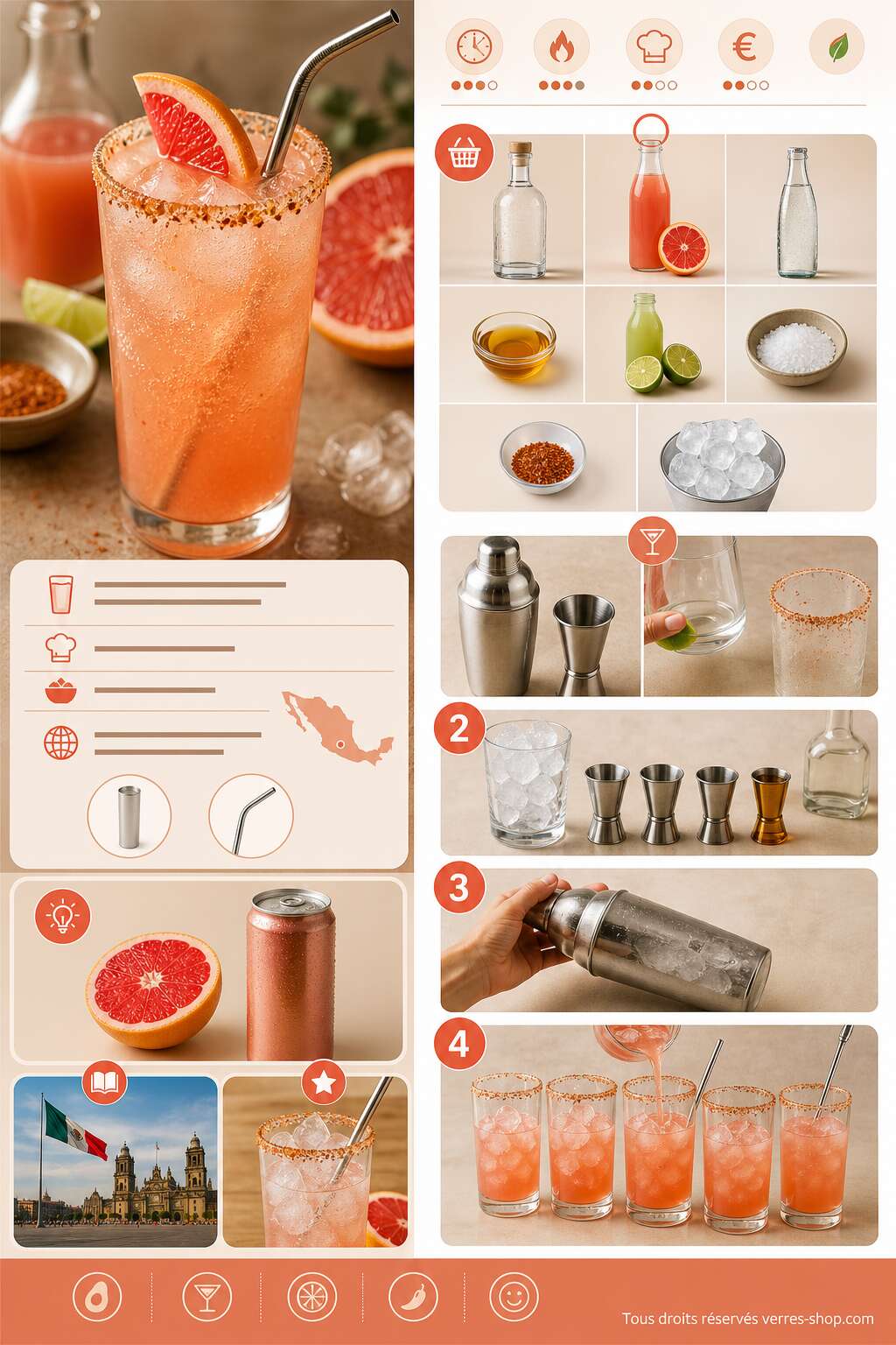 Fiche recette Recette du paloma ruby red maison Fiche recette Recette du paloma ruby red maison
