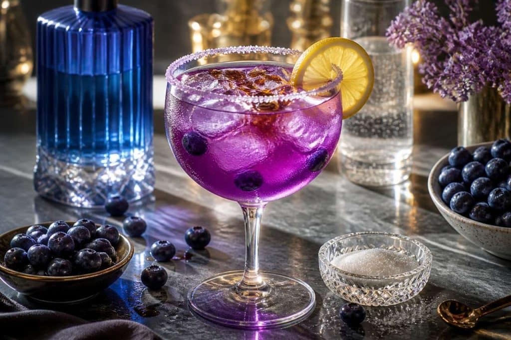 Recette du Blueberry Gin : le cocktail fruité au gin et aux myrtilles