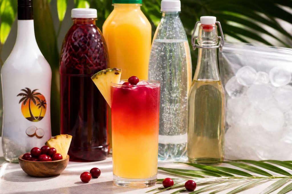 Recette du cocktail Malibu sea breeze