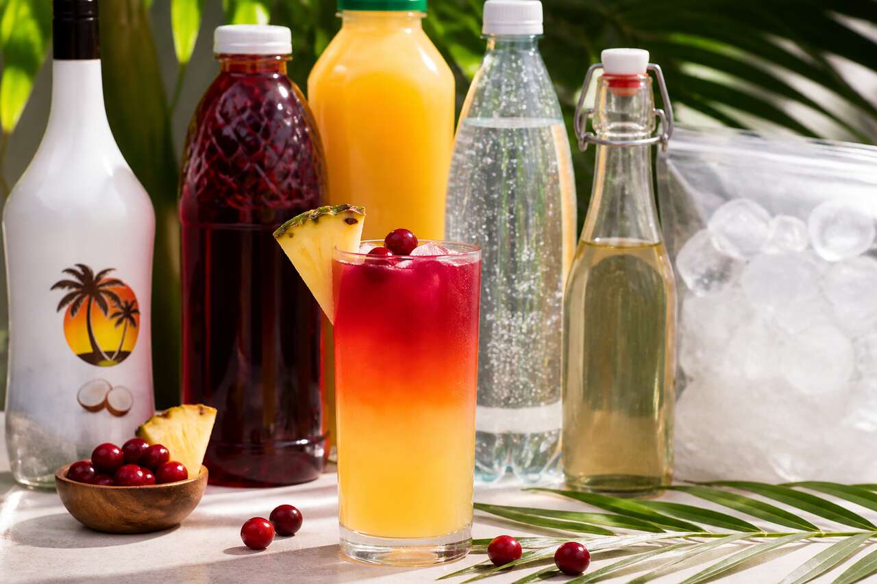 Recette du cocktail Malibu sea breeze