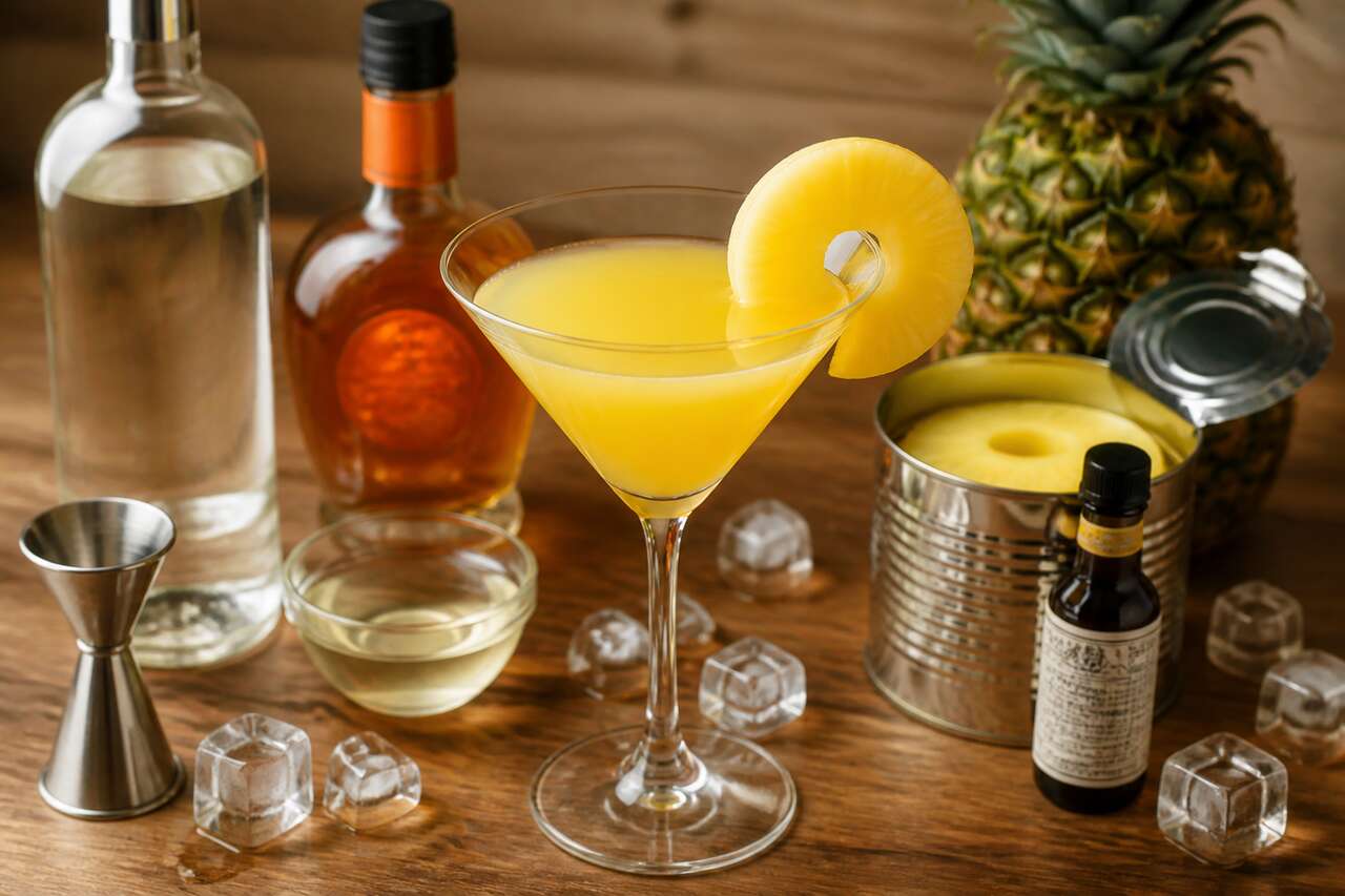Recette du Pineapple Martini : le cocktail à l'ananas incontournable