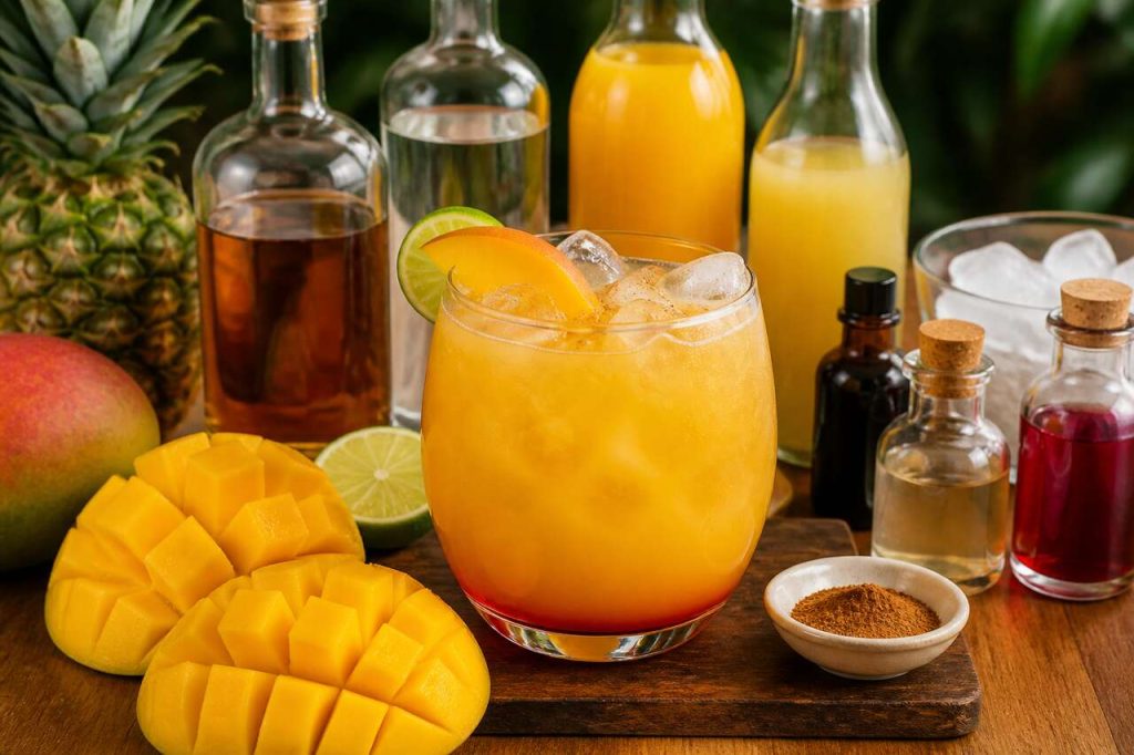 Recette du mango rum punch : le cocktail exotique au rhum et à la mangue