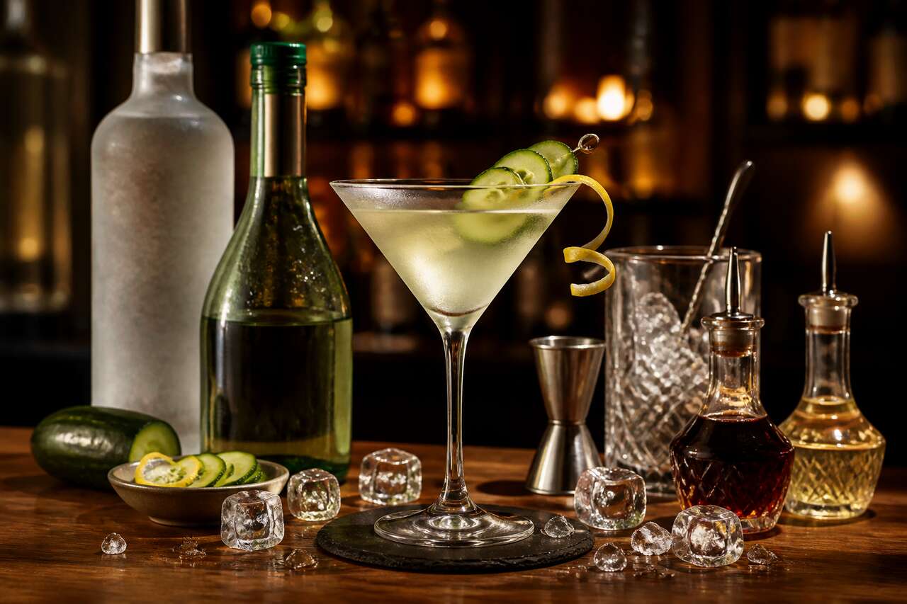 Recette du cucumber martini : le cocktail frais au concombre