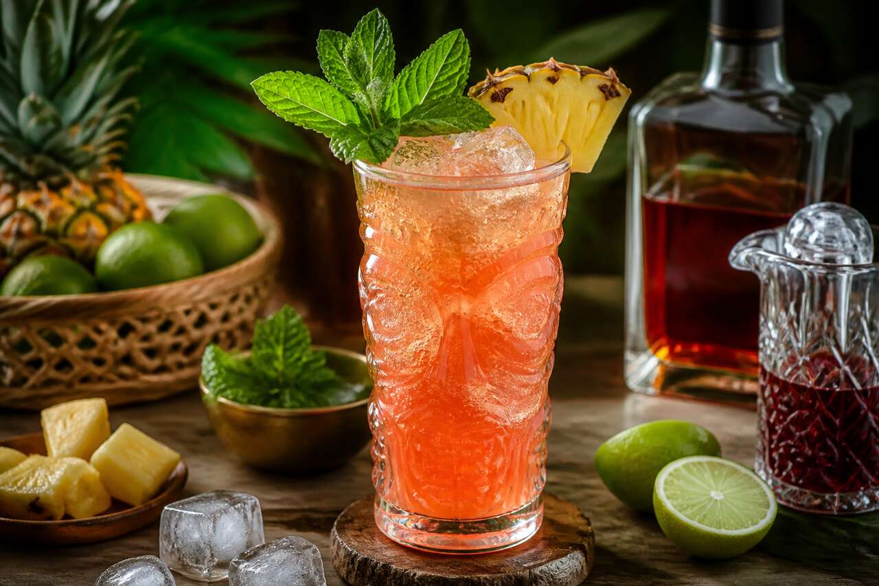 Recette du Jungle Bird light : le cocktail tiki allégé