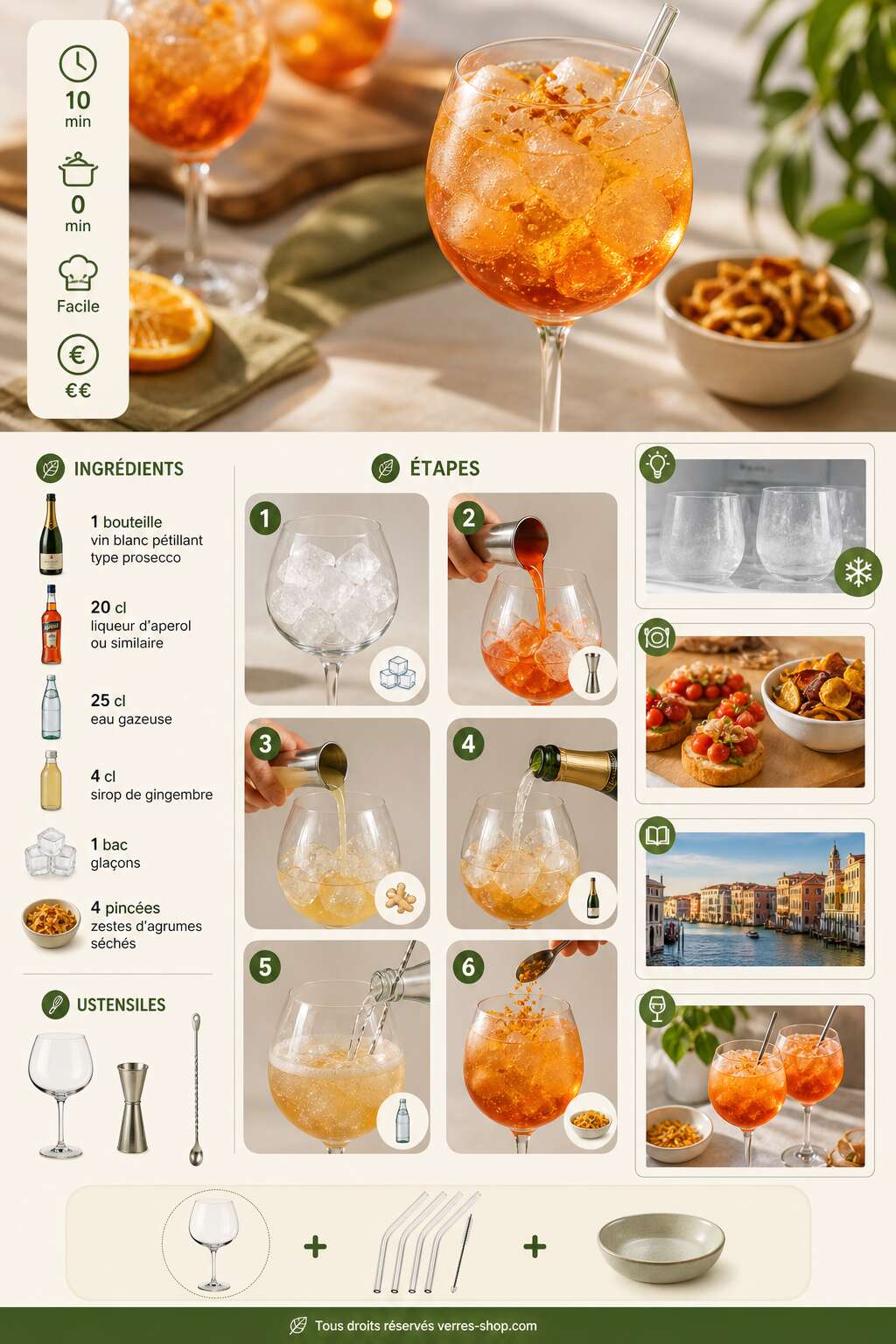 Fiche recette Recette du Spritz alternatif : comment le préparer facilement Fiche recette Recette du Spritz alternatif : comment le préparer facilement