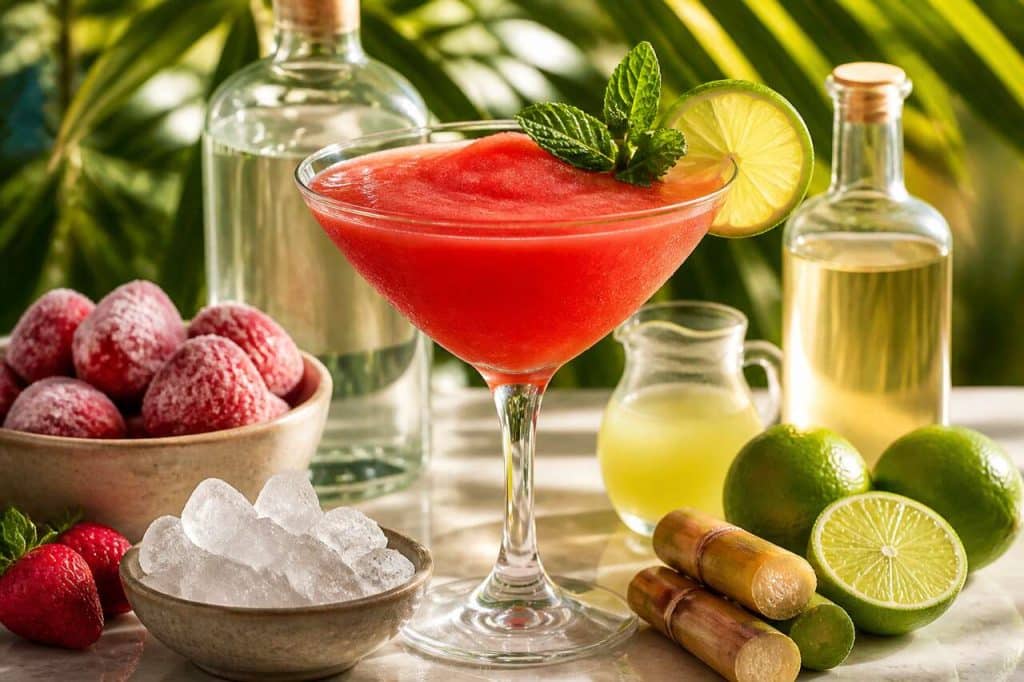 Recette du daïquiri à la fraise : le cocktail fruité incontournable de l'été