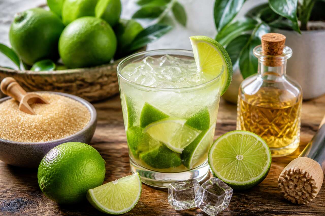 Recette authentique de la caipirinha, le cocktail brésilien incontournable